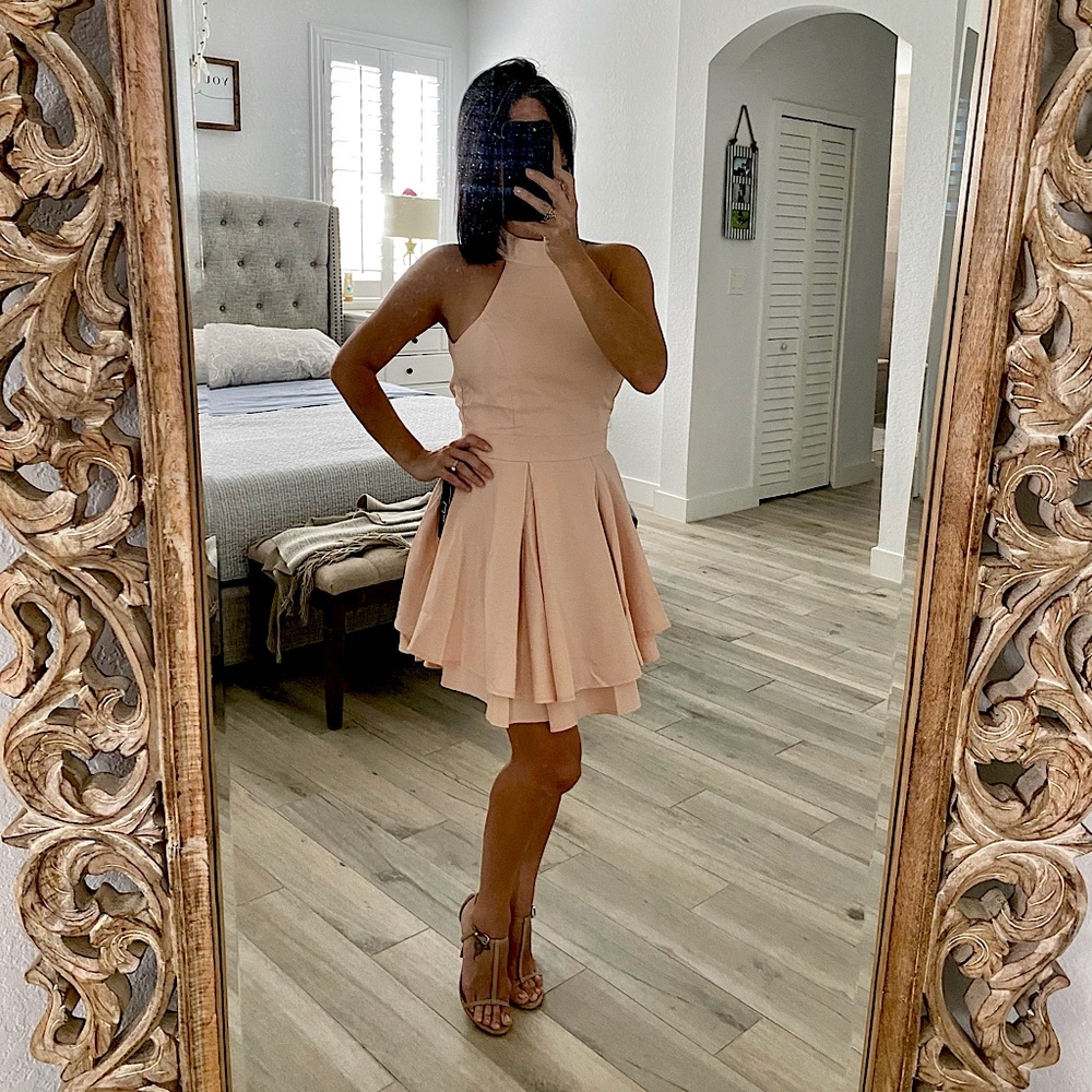 Closing SALE! 🧡❗️Lulus Blush Skater Dress 🤩